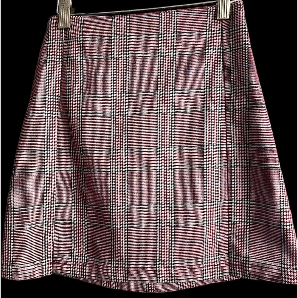 John Galt Plaid Mini Skirt